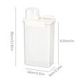 thumbnail image 2 of Large Sealed Storage Containers, Usavan Transparent Plastic Grain Jars Double Layer Seal, 5.5L Kitchen Food Storage Tanks for Rice Grains Pantry Organization, 2 of 2
