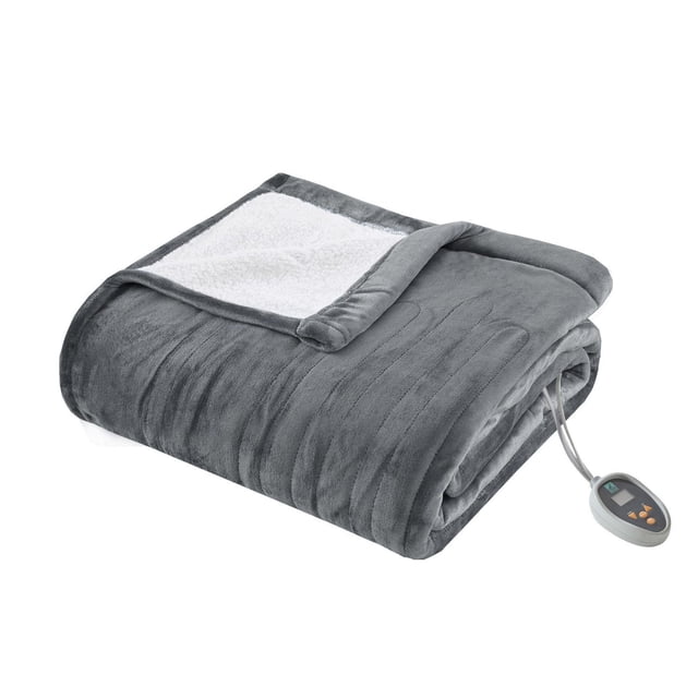 CC Plush Heated Blanket with Automatic Timer