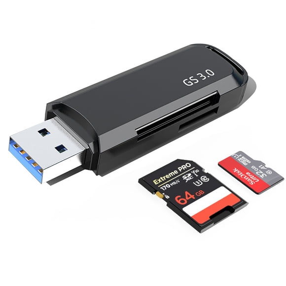 USB 3.0 Card Reader SD Micro SD Adapter for SDHC SDXC