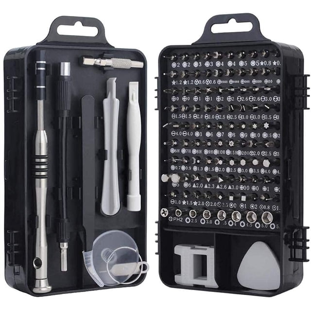 110-Piece Screwdriver & Nut Driver Bit Set | Professional Multi-Function Magnetic Repair Tool Kit For Mobiles, Tablets, Glasses, Laptops, Pcs | Pc Repair Screwdriver Set | Durable Tool