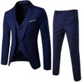 thumbnail image 1 of Men‘S Suit Slim 3-Piece Suit R Business Wedding Party Jacket Vest & Pants, 1 of 5