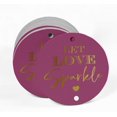 thumbnail image 2 of Inkdotpot Real Gold Foil Let Love Sparkle Wedding Tags Favor Hang Paper Tags 100 Pieces, 2 of 6