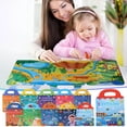 thumbnail image 3 of C Reusable Sticker Activity Book For Kids 10 Scenes With Removable Pvc Stickers Fun Learning Toy For Toddlers Quiet Book Travel Entertainment 9.25 X 12 Inches, 3 of 3