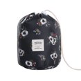 thumbnail image 1 of VONKY Drawstring Makeup Bag Large Capacity Cosmetic Organizer Adjustable Portable Travel Pouch, Flower, 1 of 7