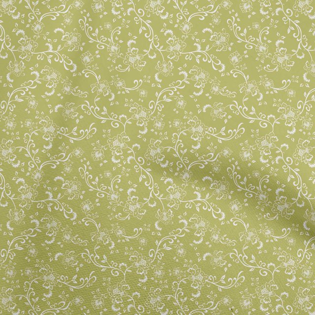 oneOone Cotton Silk Lime Green Fabric Asian Block Sewing Craft Projects Fabric Prints By Yard 42 Inch Wide