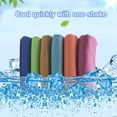 thumbnail image 3 of 8 Pcs Serviette Rafraîchissante Serviette Glacée pour le Cou Serviette Fraîche en Microfibre Serviette Douce et Fraîche pour Yoga Gym Course Entraînement Mise en Forme, 3 of 14