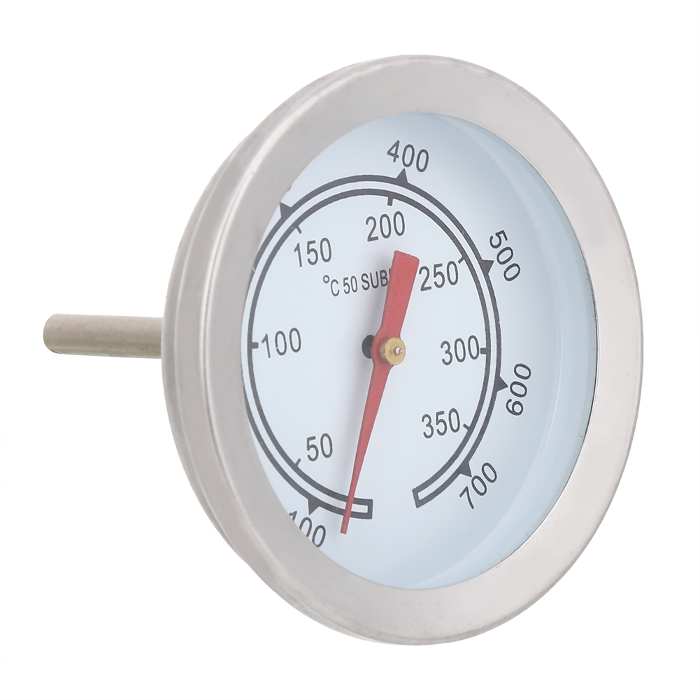 Dekaim Thermomètre de Barbecue, 100~700 ℉ Thermomètre de Barbecue en Acier Inoxydable Jauge de température Cadran analogique Double échelle