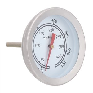 Dekaim Thermomètre de Barbecue, 100~700 ℉ Thermomètre de Barbecue en Acier Inoxydable Jauge de température Cadran analogique Double échelle