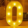 thumbnail image 1 of TopLLC Christmas Decor LED Letter Lights Sign Light Up For Home Party Wedding Decoration Light Up Letters Alphabet Letter Sign Battery Powered For Christmas Birthday Party Decoration warning light, 1 of 5