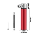 thumbnail image 3 of Portable Bicycle Mini Inflator | High Pressure Bike Pump | 120 PSI | Aluminum Alloy | Multi-Sport Ball Inflator | Flexible Hose | Compact Cycling Accessory | 5.71 Inches | For Bikes, 3 of 6