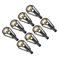 thumbnail image 1 of Unique Bargains 3.0mm Stainless Steel Fishing Rod Tip Repair Kit Pole Ring Guide Replacement, Golden 8 Pack, 1 of 5