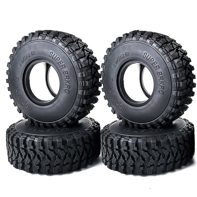 Ruiboury X SCX6 Pneus de Roue pour Crawler 1/6 Accessoires de Voiture RC Pièces de Rechange TYPE1