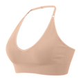 thumbnail image 1 of MIASHUI Bras for Women Halterneck Sports Bra Backless Deep V Neck Sports Bustier Padded Gym Bra Backless Adjustable Straps, 1 of 5