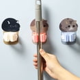 thumbnail image 4 of Hooks for Bathroom Cartoon Self-Clip Mop Holder Wall Mounted Hanger for Convenient Cleaning, 4 of 4