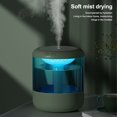 thumbnail image 2 of Humidificateur d'Air 1,2 L à 2 Vitesses Réglables Chambre Pièce Bureau Maison Intérieur Diffuseur de Table Humidification Générateur de Brume Blanc, 2 of 9