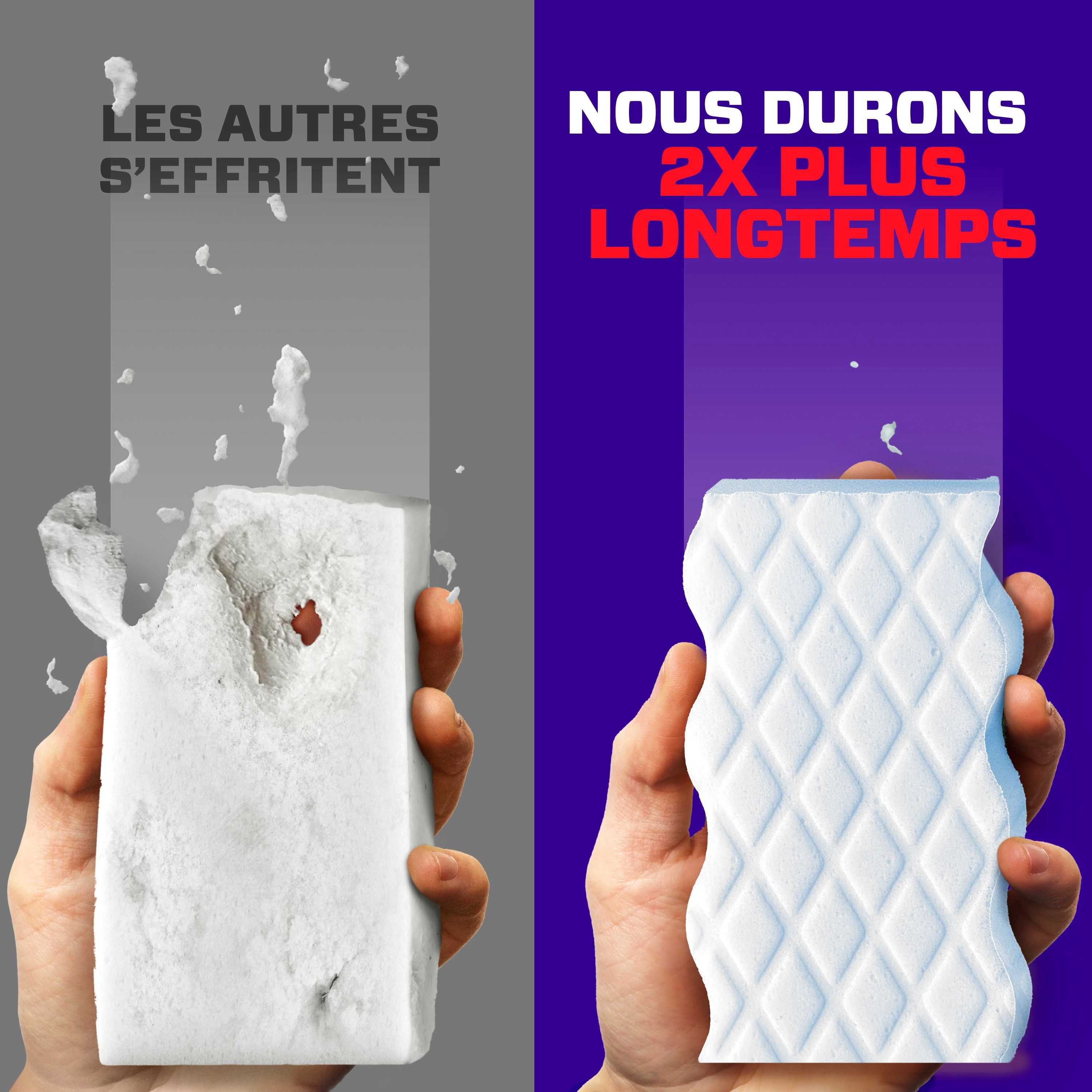 Éponge Effaceur magique M. Net, nettoyant tout usage, récurant nettoyant, Extra résistant, 4 u