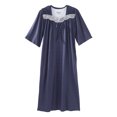 thumbnail image 1 of Women's Open Back Adaptive Lace Trim Nightgown, 1 of 1