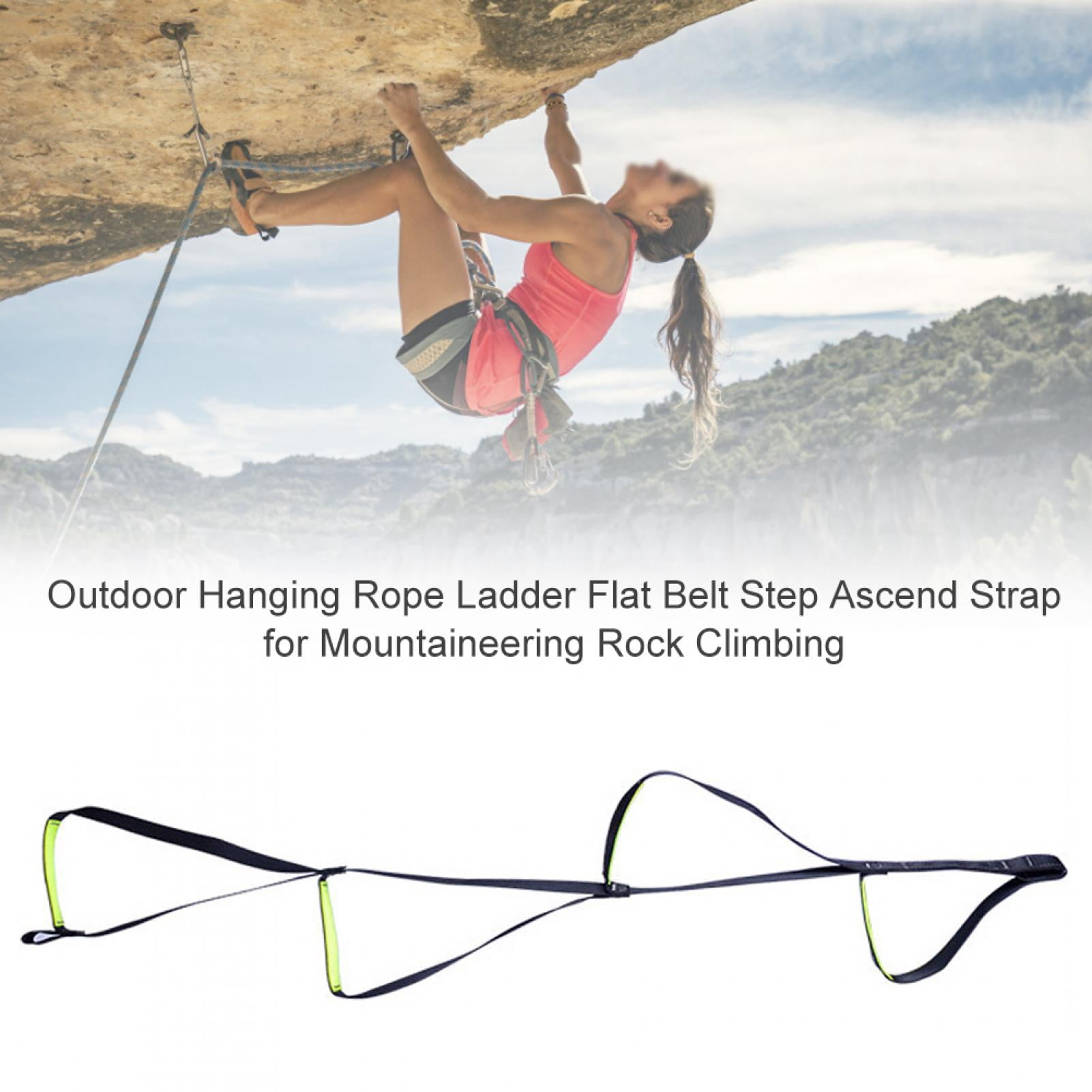 Rescue Rope Rope Ladder, Polyester Wear Resistant Rock Climbing Rope Ladder, Rescue for Outdoor Camping