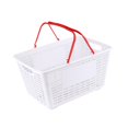 thumbnail image 4 of DOLITY Panier d'Achats Panier d'Épicerie Ergonomique Polyvalent Robuste Paniers de Rangement avec Poignée pour Jouets Fruits Cosmétiques Garde-Robe Garage Rouge, 4 of 9