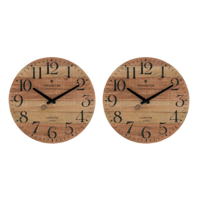mmirethe Unique Style Round Wall Clock Timeless For Any Space Durable Construction Decorative Wall Clock As Shown type 5 2Set