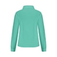 thumbnail image 4 of Besolor Button Down Shirts for Women Solid Color Long Sleeve Colared Tops Loose Office Blouses for Casual Work, 4 of 5