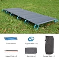 thumbnail image 3 of Mosiee Lit Pliant Ultraléger avec Mâtx de Soutien Haute Résistance et Tissu Oxford Résistant à l'Usure, Idéal pour le Camping et la Randonnée, 3 of 8