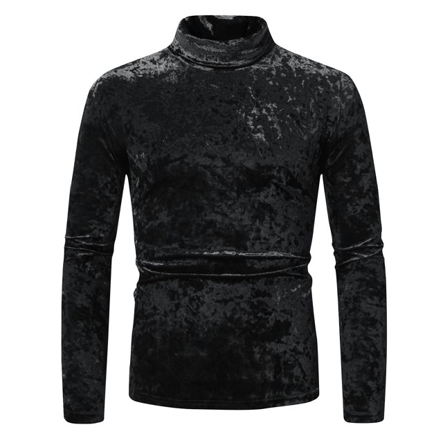 Mode Automne 2024 pour Femmes Hauts Mode pour Hommes Base Rétro Scène Fête Couleur Unie Manches Longues Col Rond Hauts Chandails d'Automne pour Femmes P-69 Noir m