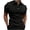 Black, variant on lcziwo Men's Short Sleeve Zipper Polo Shirts Casual Slim Fit Solid COlor Summer Golf Polo Shirt Tops Business Work Shirt Tops 2024 Army Green M