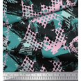 thumbnail image 2 of Soimoi Green Cotton Duck Fabric Dot,Insect & Texture Print Fabric by The Yard 56 Inch Wide, 2 of 3