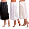 thumbnail image 4 of Robe Midi pour Femmes Jupon Long à Taille Élastique pour Dames sous-Jupe, 4 of 5