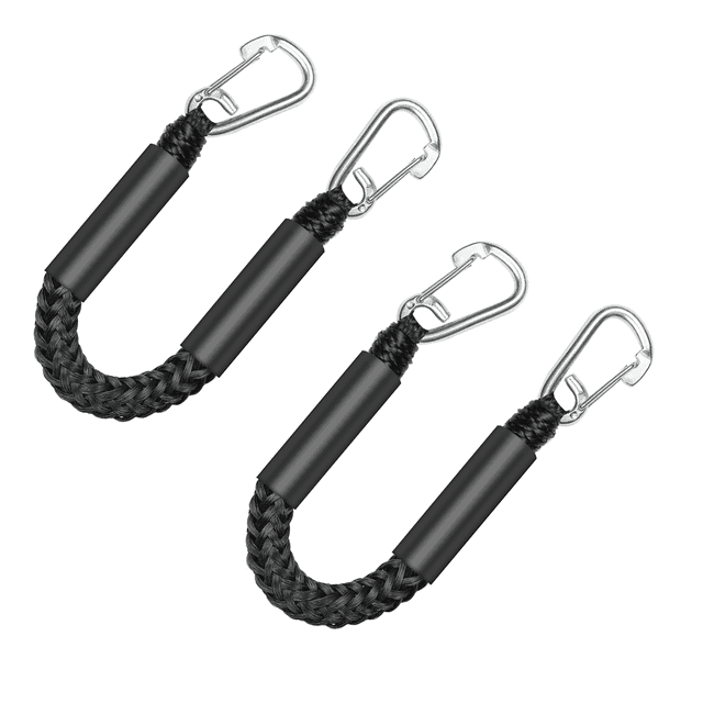 FLOODKING Double Hook Mooring Rope 3FT - Bungee Dock Line w/Bumper for Kayak, Boat, Jet Ski, Pontoon