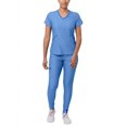 thumbnail image 1 of Adar Pro Women's Sweetheart V-Neck Scrub Set, Heather, Sizes XS-XXXL, 1 of 7