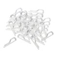 thumbnail image 1 of veasfak 200 Pieces Shirt Clip Transparent Alligator Clips, Reusable Clothes Pegs Garment Nine Word Clip 38mm, 1 of 9
