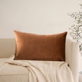 thumbnail image 4 of Rectangle Velvet Throw Pillow Cover, Waist Pillow Cushion, 30×50cm, Polyester Material, Envelope-Style Closure, Fresh Breathable, Washable, Comfortable Brushed Fabric, Suitable As Gift, 4 of 6