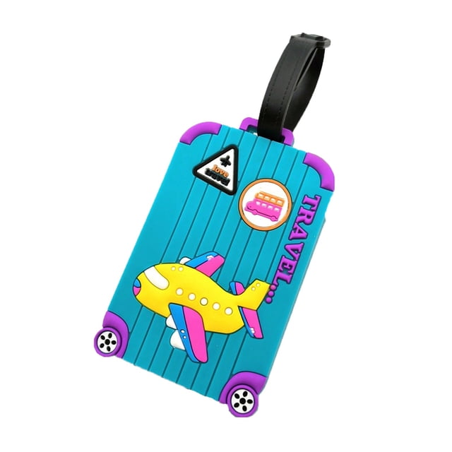 EGNMCR Room Decor, Home Decor PVC Soft Rubber Luggage Hanging Tag Luggage Hanging Tag Boarding Card Sleeve a Tag