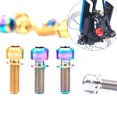 thumbnail image 3 of Screw RISK 4PCS M6×1820mm Titanium Ti Bolts Screws for MTB Disc Brake Caliper with Adaptor Spacer, 3 of 6