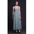 thumbnail image 2 of Bimba Robe Longue Chic à Imprimé Floral pour Femme, Style Bohème, Maxi d'Été, Tenue de Plage - Petit, 2 of 5