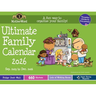 2026 MotherWord Ultimate Family, Large Desk/Wall Calendar, English