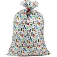 thumbnail image 1 of 56" Large Plastic Gift Bag (Justice League) for Birthdays, Parties, or Any Occasion, 1 of 6