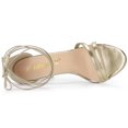 thumbnail image 4 of BLISSFUL STEP Women's Open Toe Lace Up Stiletto Heel Sandals, 4 of 6