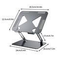 thumbnail image 1 of Support pour Ordinateur Portable pour Bureau Support pour Ordinateur Portable Support en Alliage d'Aluminium Support pour Cahier Radiateur pour Cahier Support Ergonomique pour Ordinateur Portable, 1 of 2
