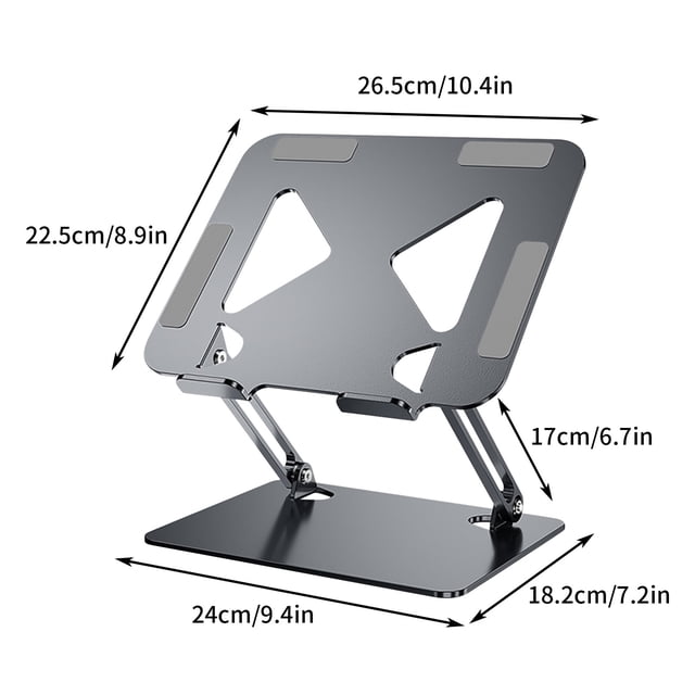 Support pour Ordinateur Portable pour Bureau Support pour Ordinateur Portable Support en Alliage d'Aluminium Support pour Cahier Radiateur pour Cahier Support Ergonomique pour Ordinateur Portable