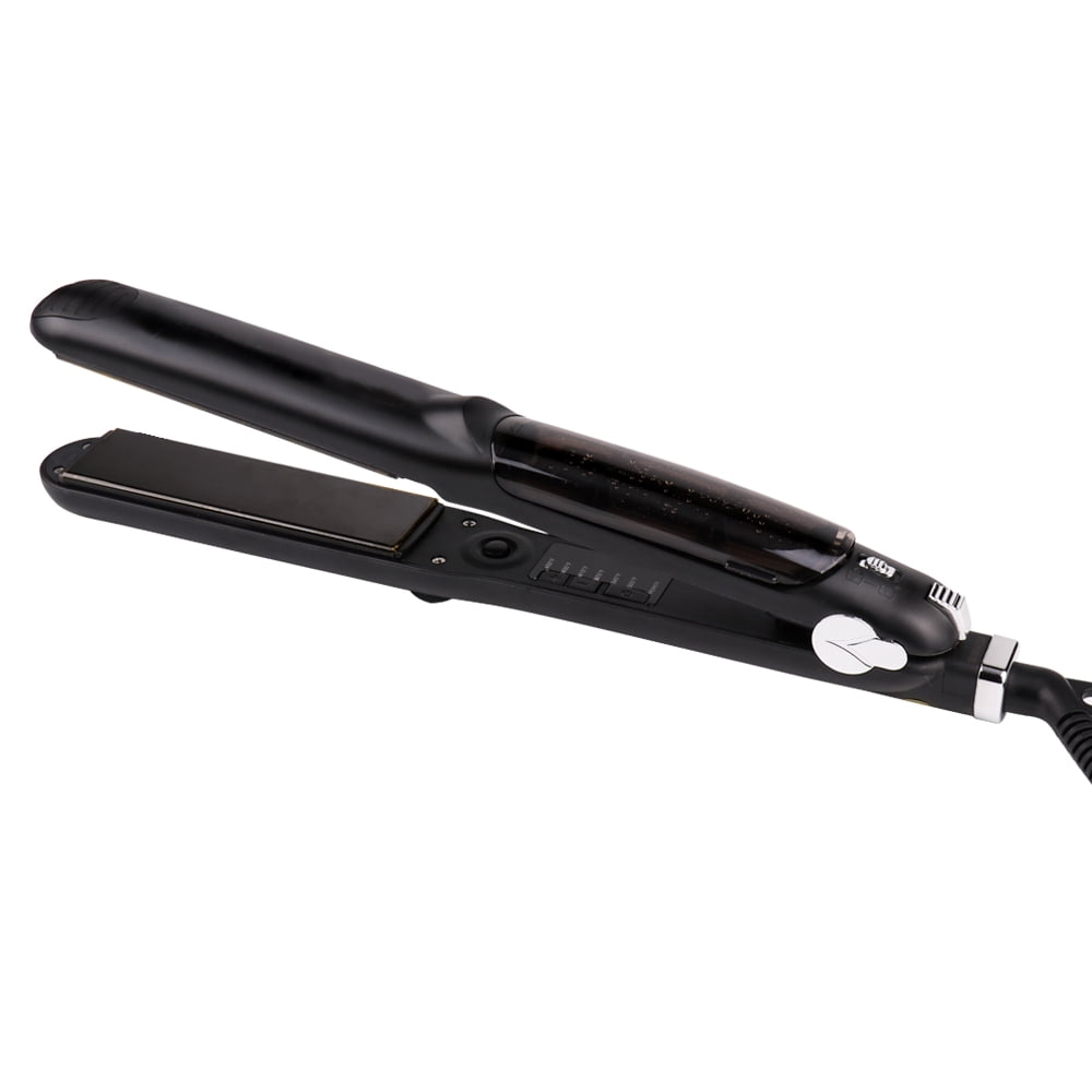 Professional Steam Hair Straightener Curling Iron 450℉ Fast Heating Ceramic 2in1 Hair Straightening Curler Flat Iron Steampod (no box hav gifts,us)