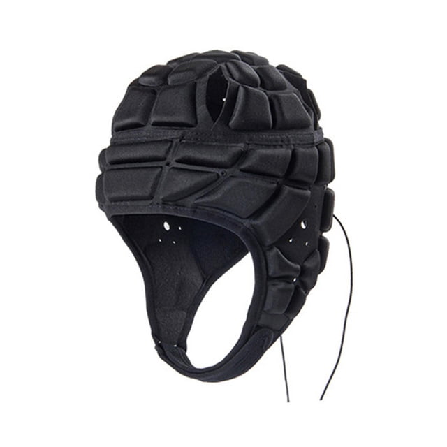 Youkk Casque de Rugby pour Enfants Doux Rembourré Jouer au Rugby S Rouge Protège-Chef de Soccer Couvre-Chef Noir P