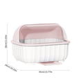thumbnail image 3 of Vadktai Dish Drying Rack, Plastic Nursing Bottle Holder with Cover Removable Drainboard, Small Size Plate Cup Dish Dryer Tray Drainer for Kitchen Counter, 3 of 7