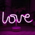 thumbnail image 4 of Multicolor Valentine's Day LED Shape Light USB/Battery Powered Decorative Lamp, Heart Themed Neon Sign for Room & Party Decorations, 4 of 6