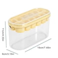thumbnail image 3 of Hearth & Gear Ice Tray Home Refrigerator Large Capacity Storage Ice Food Grade Silicone Ice Tray Food Preservation Trays Silicone with Lids Silicone Ice Tray Large Rubber Ice Ice with for Freezer, 3 of 4