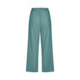 thumbnail image 5 of Women Fashion High Waisted Wide Leg Pants Drawstring Elastic Trousers Comfy Straight Leg Long Pants With Pockets, 5 of 5
