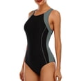thumbnail image 4 of Charmo Women's Sports One Piece Swimsuit Racerback Boyleg Swimwear, 4 of 6