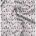 thumbnail image 1 of Soimoi Satin Silk Fabric Cat Animal Fabric Prints by Yard 42 Inch Wide, 1 of 5